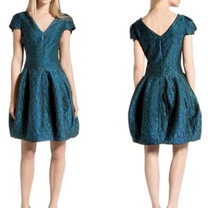 Halston Heritage Lace Bubble Dress Holiday Party